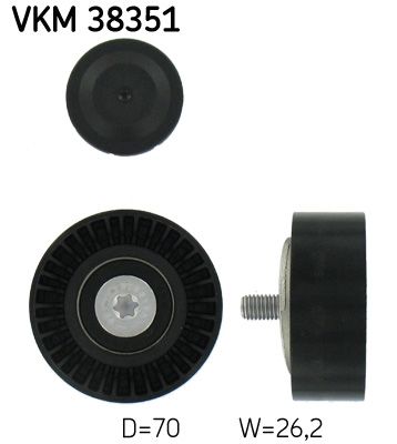 Obrázok Vratná/vodiaca kladka rebrovaného klinového remeňa SKF  VKM38351